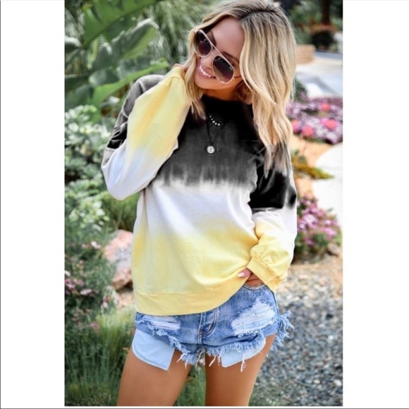 Tops - •Blackberry Lemonade• Long Sleeve Tie Dye T-Shirt